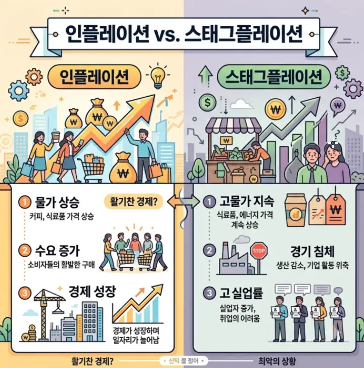 인플레이션과-스태그플레이션-개념-차이