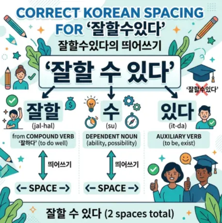 잘할수있다의-올바른-띄어쓰기